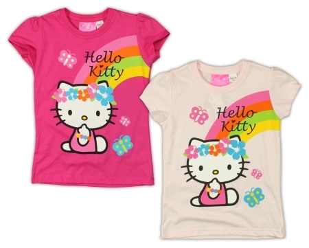 Eplusm Футболка Hello Kitty радуга