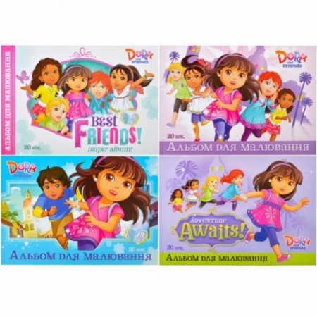 Альбом для рисования Dora 20л