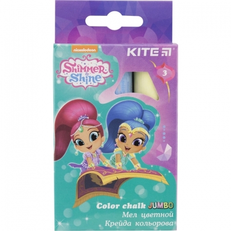 Kite Крейда Jumbo, 3 кольори, Shimmer&Shine