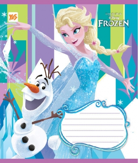 YES Frozen Story, тетрадь А5/12 кос.